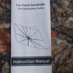 Car Front Sunshade for Cyberpickup Trucks